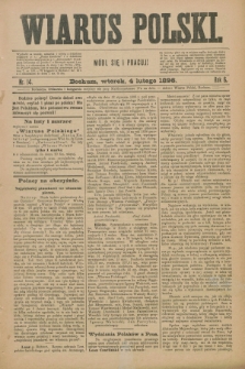Wiarus Polski. R.6, nr 14 (4 lutego 1896)