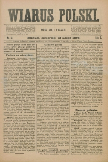 Wiarus Polski. R.6, nr 18 (13 lutego 1896)