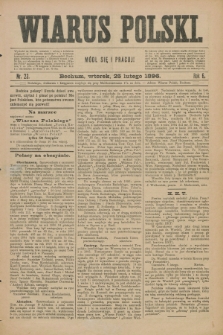 Wiarus Polski. R.6, nr 23 (25 lutego 1896)