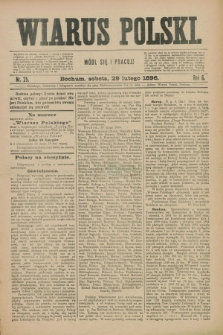 Wiarus Polski. R.6, nr 25 (29 lutego 1896)