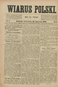 Wiarus Polski. R.6, nr 73 (25 czerwca 1896)