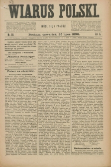 Wiarus Polski. R.6, nr 85 (23 lipca 1896)