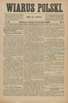 Wiarus Polski. R.6, nr 92 (8 sierpnia 1896)