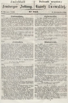 Amtsblatt zur Lemberger Zeitung = Dziennik Urzędowy do Gazety Lwowskiej. 1860, nr 253