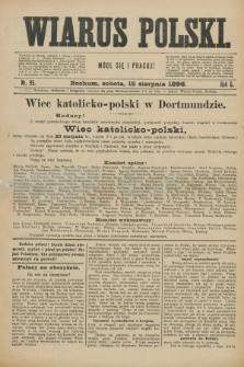 Wiarus Polski. R.6, nr 95 (15 sierpnia 1896)
