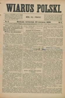 Wiarus Polski. R.6, nr 97 (20 sierpnia 1896)