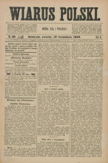 Wiarus Polski. R.6, nr 109 [i.e. 110] (19 września 1896)