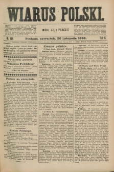 Wiarus Polski. R.6, nr 139 (26 listopada 1896)