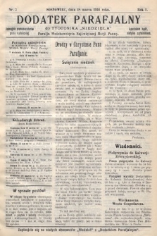 Dodatek Parafjalny do tygodnika „Niedziela” Parafji Wniebowzięcia Najświętszej Marji Panny. 1934, nr 7