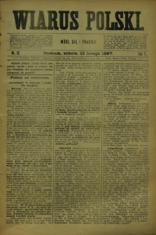 Wiarus Polski. R.7, nr 18 (13 lutego 1897)
