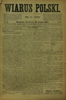 Wiarus Polski. R.7, nr 20 (18 lutego 1897)