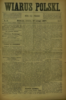 Wiarus Polski. R.7, nr 24 (27 lutego 1897)