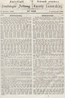 Amtsblatt zur Lemberger Zeitung = Dziennik Urzędowy do Gazety Lwowskiej. 1860, nr 256
