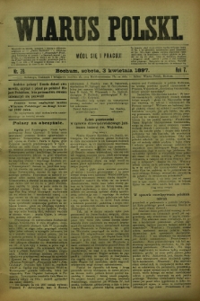 Wiarus Polski. R.7, nr 39 (3 kwietnia 1897)