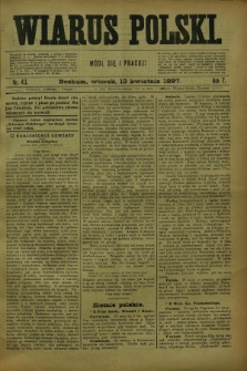 Wiarus Polski. R.7, nr 43 (13 kwietnia 1897)