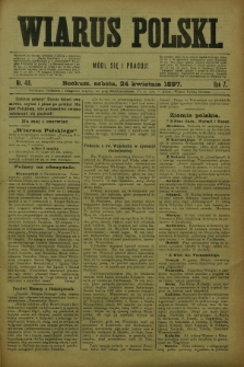 Wiarus Polski. R.7, nr 48 (24 kwietnia 1897)