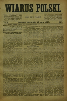 Wiarus Polski. R.7, nr 56 (13 maja 1897)