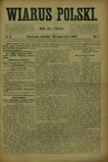 Wiarus Polski. R.7, nr 71 (19 czerwca 1897)