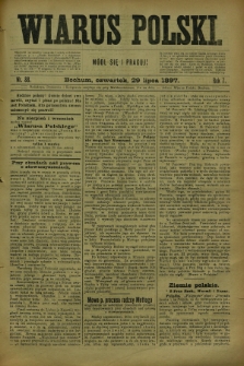 Wiarus Polski. R.7, nr 88 (29 lipca 1897)