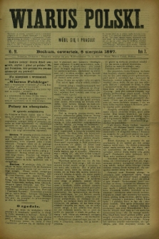 Wiarus Polski. R.7, nr 91 (5 sierpnia 1897)