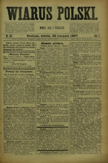 Wiarus Polski. R.7, nr 101 (28 sierpnia 1897)