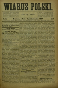 Wiarus Polski. R.7, nr 116 (2 października 1897)