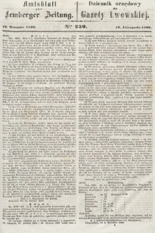 Amtsblatt zur Lemberger Zeitung = Dziennik Urzędowy do Gazety Lwowskiej. 1860, nr 259
