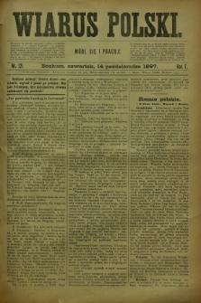 Wiarus Polski. R.7, nr 121 (14 października 1897)