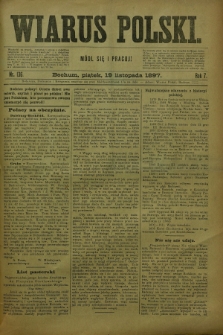 Wiarus Polski. R.7, nr 136 (19 listopada 1897)