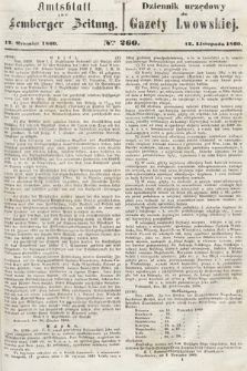Amtsblatt zur Lemberger Zeitung = Dziennik Urzędowy do Gazety Lwowskiej. 1860, nr 260