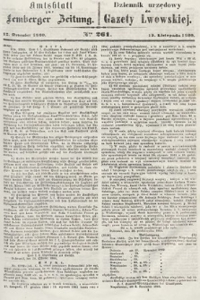 Amtsblatt zur Lemberger Zeitung = Dziennik Urzędowy do Gazety Lwowskiej. 1860, nr 261