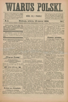 Wiarus Polski. R.8, nr 33 (19 marca 1898) + dod.