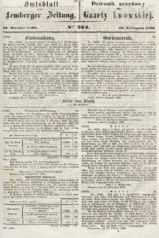 Amtsblatt zur Lemberger Zeitung = Dziennik Urzędowy do Gazety Lwowskiej. 1860, nr 264