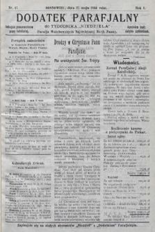Dodatek Parafjalny do tygodnika „Niedziela” Parafji Wniebowzięcia Najświętszej Marji Panny. 1934, nr 17