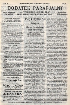 Dodatek Parafjalny do tygodnika „Niedziela” Parafji Wniebowzięcia Najświętszej Marji Panny. 1934, nr 19