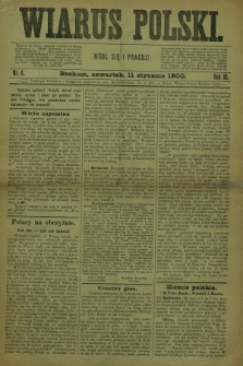 Wiarus Polski. R.10, nr 4 (11 stycznia 1900)