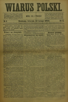 Wiarus Polski. R.10, nr 18 (13 lutego 1900)