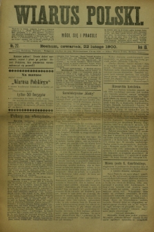 Wiarus Polski. R.10, nr 22 (22 lutego 1900)