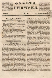 Gazeta Lwowska. 1845, nr 5