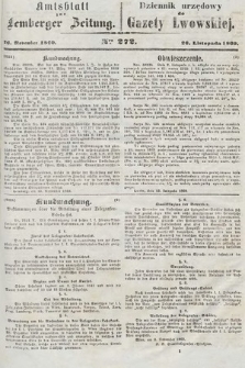 Amtsblatt zur Lemberger Zeitung = Dziennik Urzędowy do Gazety Lwowskiej. 1860, nr 272