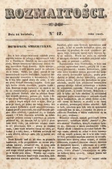 Rozmaitości : pismo dodatkowe do Gazety Lwowskiej. 1847, nr 17