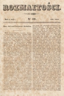 Rozmaitości : pismo dodatkowe do Gazety Lwowskiej. 1847, nr 19