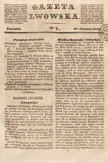 Gazeta Lwowska. 1845, nr 7