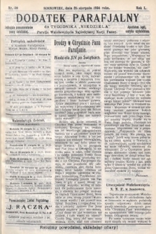 Dodatek Parafjalny do tygodnika „Niedziela” Parafji Wniebowzięcia Najświętszej Marji Panny. 1934, nr 30