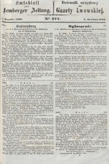 Amtsblatt zur Lemberger Zeitung = Dziennik Urzędowy do Gazety Lwowskiej. 1860, nr 277