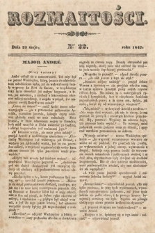 Rozmaitości : pismo dodatkowe do Gazety Lwowskiej. 1847, nr 22