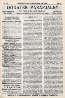 Dodatek Parafjalny do tygodnika „Niedziela” Parafji Wniebowzięcia Najświętszej Marji Panny. 1934, nr 36