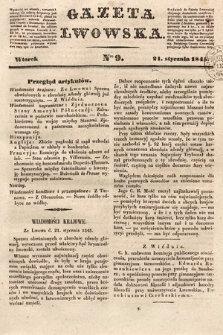 Gazeta Lwowska. 1845, nr 9