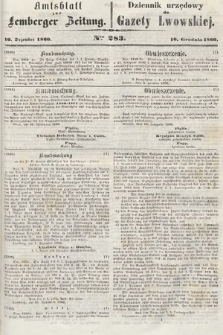 Amtsblatt zur Lemberger Zeitung = Dziennik Urzędowy do Gazety Lwowskiej. 1860, nr 283