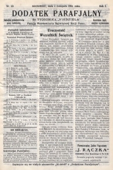 Dodatek Parafjalny do tygodnika „Niedziela” Parafji Wniebowzięcia Najświętszej Marji Panny. 1934, nr 40